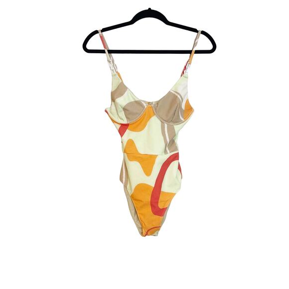 REVEL REY Inez Underwire One-piece Swimsuit In Multi Size Small NWT - Picture 6 of 12